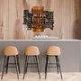 Wallity Coffee Mixed - Accesorio decorativo de pared en nogal y negro